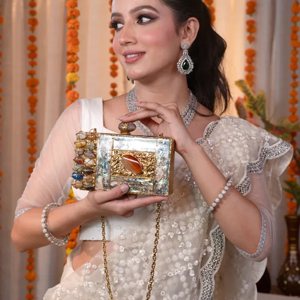 Indira_Gemstone_Clutch_–_Mother_of_Pearl_Frame_with_Crystal_Embellishments